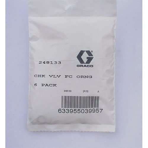 Graco 248133 Fusion (AP) Check Valve O-Ring- Face- (Pack of 6)