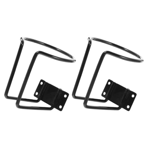 BESPORTBLE Soporte para Vasos de Hierro Forjado 2 Piezas Negro Portavasos Multifuncional para Coche Barco y Yate Compatible Rejillas de Ventilación Adecuado para Deportes Náuticos y