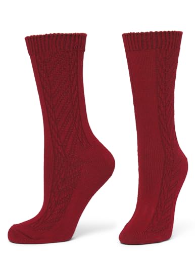 Image of HUE womens Crew Length Boot Socks, 2 Pair Pack