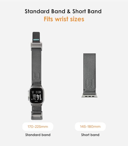Image of Aulumu A11 Mag Buckle Slim Band Designed for Apple Watch Band | for Apple Watch Ultra2 /Apple Watch Ultra 49mm, Series 9 /8 /SE2 /7 /6 /SE /5 /4 /3 /2 /1 45mm /44mm /42mm | Stainless Steel Magnetic Clasp Band