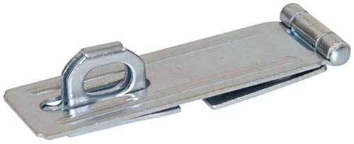 Hardware Essentials 851408 Fixed Staple Safety Hasp Zinc 4-1/2'