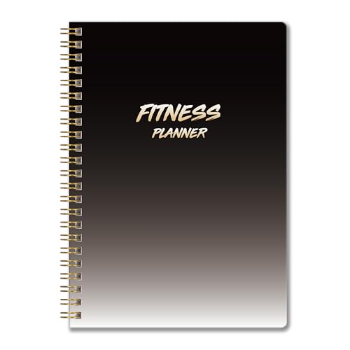 Planificador de fitness, color negro