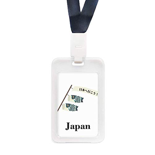 Porte-cartes Koinobori transparent aux détails japonais soignés
