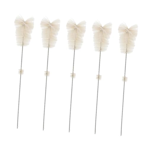 DECOMELODY - DECOMELODY 5 pièces Brosse de Nettoyage pour Éprouvette Brosses Laboratoire pour Flacon Erlenmeyer et Tube Nettoyeur Pratique sans Rayure Manche Confortable