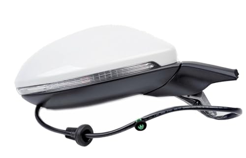 Rétroviseur électrique avec pare-soleil intégré couleur blanc