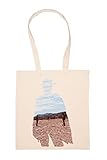 Adorable diseño El Bien Malo Feo Postre Reunirse Bolsa De Compras Beige Durable Reutilizable Eco Friendly Reusable Shopping Bag