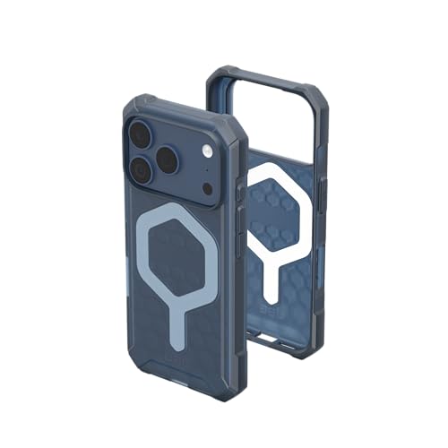 URBAN ARMOR GEAR UAG Designed for iPhone 17 Pro Case Essential Armor - Compatible with MagSafe Translucent Military Grade Protective Cover, Cloud Blue