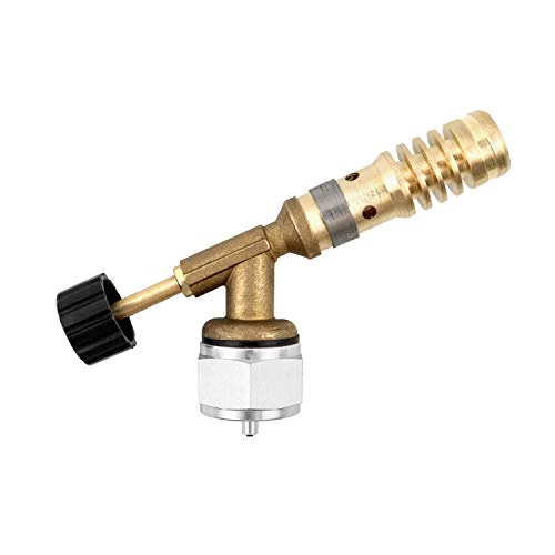 QWORK Brazing Gun Welding Torches Nozzles Brass Gas Torches for MAPP Cylinders