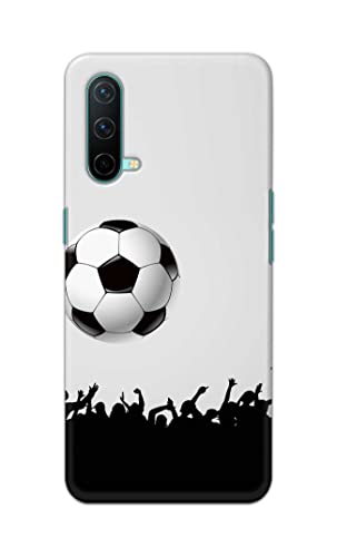 Image of Printed Hard Back Cover Case for OnePlus Nord CE 5G Back Cover (Football Icon) -702