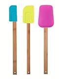 Core Bamboo 7589 Bamboo and Silicone 3-Piece Utensil Set, Madrid