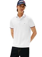 Tommy Hilfiger Men's Tipped Polo, Fresh White, LG