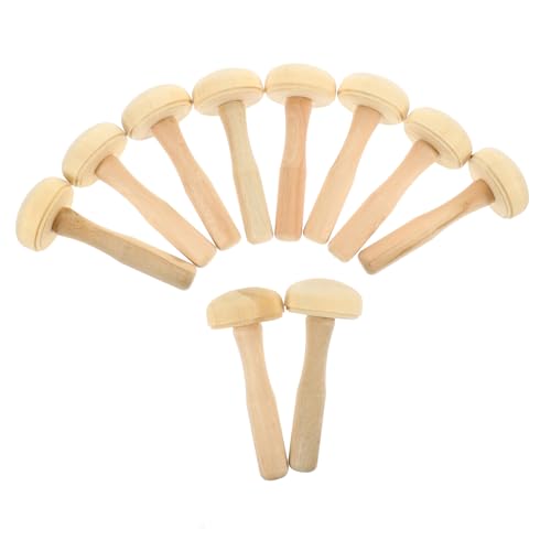 HOODANCOS Ergonomic Art Roller Wood Rubbing Roller for Printmaking Pottery Roller DIY Ink Roller Set