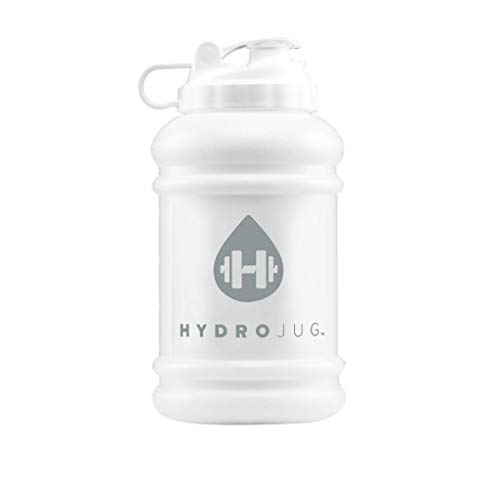 Hydrojug 2.2 Litre (Half Gallon) Water Bottle - Leakproof, Carry Handle, Dishwasher Safe, BPA Free - All-Day Cold Hydration - For Fitness, Outdoors, Everyday Life