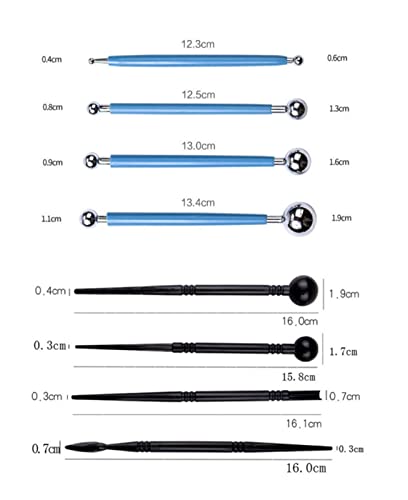 Multifunctioneel Diy Keramiek Klei Sculptuur Polymeer Tool Set Beginner's Multi-Tools Craft Sculpting Aardewerk Modellering Carving Smoothing Kit voor kleiaardewerk, doe-het-zelf - Image 5