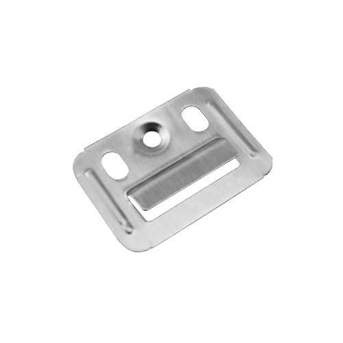 Image of 50PCS Stainless Steel Wall Panel Clips Grommet Fixing Piece Wall Mounting Clips Furniture Clips Heavy Duty Recessed Mounting Hooks for Bamboo Walls Wood Fibre Suspended Wall Panels
