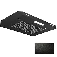 CIARRA CBCB6903 Unterbau Dunstabzugshaube 60cm Umlufthaube Einbau 3 Leistungsstufen Abluft Umluft Integrierte Unterschrank Unterbauhaube mit Kohlefiltermatte CBCF001 Kohlefilter