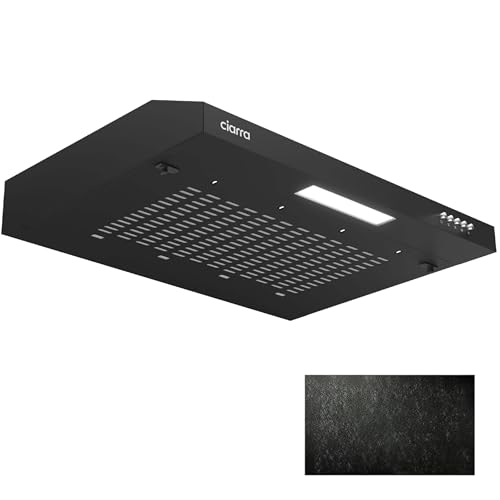 CIARRA CBCB6903 Unterbau Dunstabzugshaube 60cm Umlufthaube Einbau 3 Leistungsstufen Abluft Umluft...