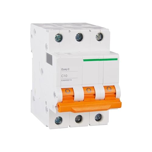 Disjoncteur miniature EA9AN 3P C10A pour circuits moteurs