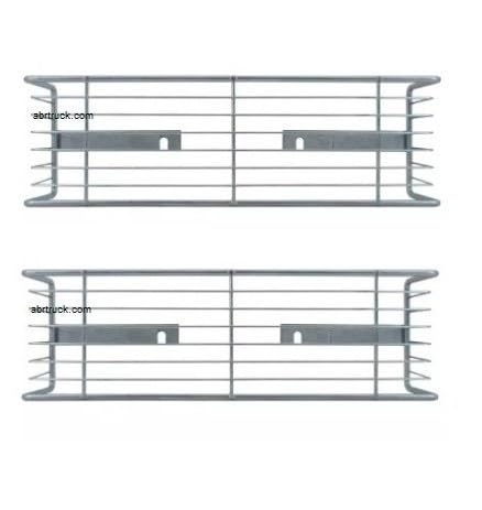 COPPIA GRIGLIA PARASASSI PROTEZIONE FANALE POSTERIORE STOP SU BARRA PARAINCASTRO PER FORD TRANSIT T 350 300 DAL 2006/2013-420x130 mm