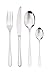 Sambonet 52553-81 Taste - Set di Posate da Tavola Monoblocco in acciaio inox 18/10, per 6 persone, 24 pezzi: 6 forchette, 6 cucchiai, 6 coltelli, 6 cucchiaini da tè, Lavabili in lavastoviglie
