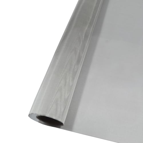 YAGJIA Drahtgitter Feinmaschig 30cm x 120cm(200Mesh), Fliegengitter Metall Gitter Edelstahl 304, Drahtgeflecht Edelstahlgewebe Maschendraht für Filtersieb Blatt Filternetz Filtrationstuch