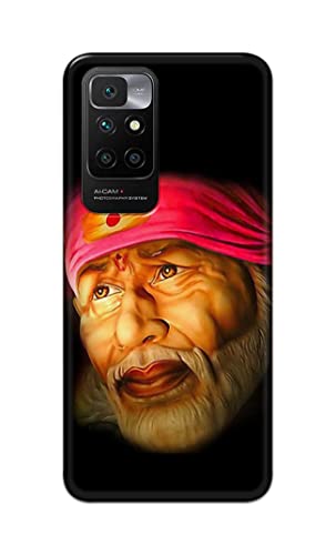 Image of PRINTFIDAA Sai Baba Lord Shiridi Great God Hinduism Religious Hard Back Cover for Redmi 10 Prime Back Cover -(P6) KAT1002