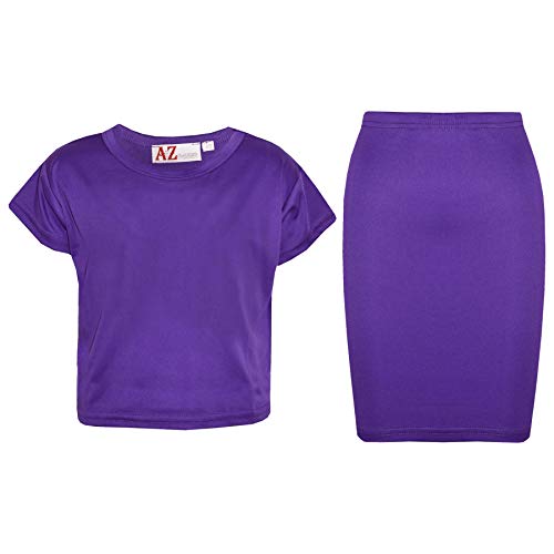 Conjunto de falda y camiseta de dos piezas infantil A2Z 4