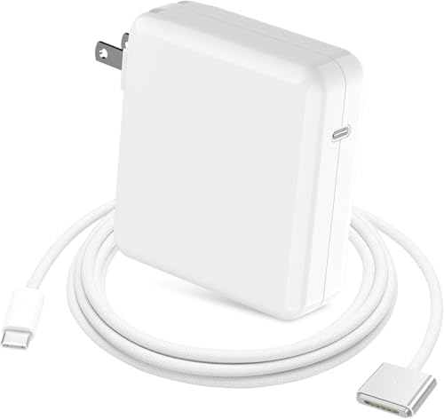 96W Mac Book Pro Charger USB-C Power Adapter Charger for 14 16 inch 2021 2023 M1 M2 13 15 inch M2 M3 2022 2023 2024 6.6 FT Braided Magnetic USB-C to Mag 3 Cable with LED Indicator