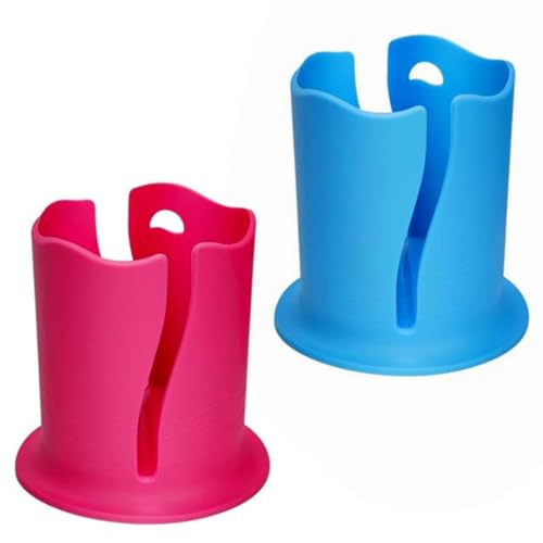 EIHI 2 PCS Soporte para Bebidas de Paddle Board, Antivuelco, Universal para Kayak y Surf (Azul + Rosa)