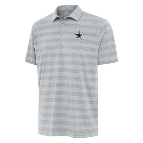 Antigua Men's Gray Dallas Cowboys Tunnel Polo