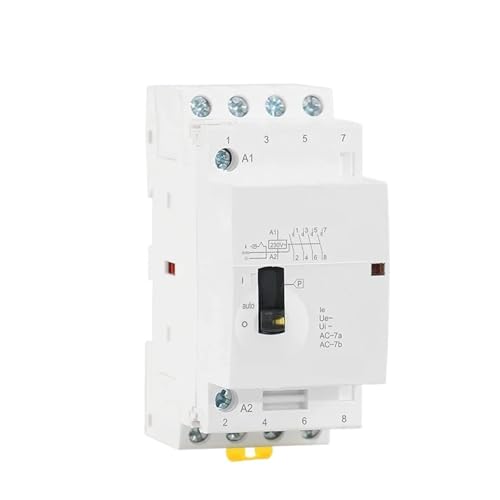 Contacteur modulaire 4P 25A 2NO2NC 220V pour rail DIN de tableau électrique