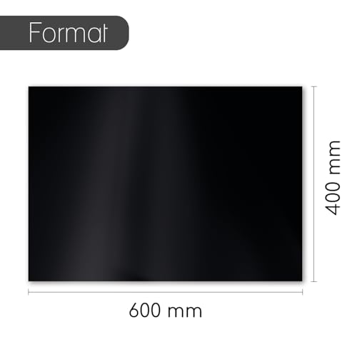 Aluverbundplatte schwarz I wetterfestes Aluminium Schild I für Modellbau Messebau Beschilderung Heimwerker Siebdruck 40 x 60 cm