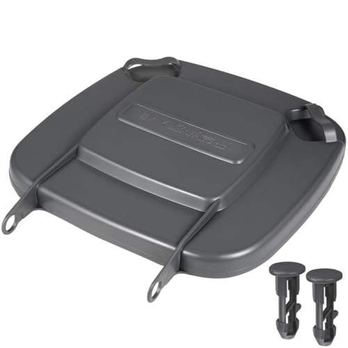 ABOOFAN Black Waste Bin Lid Cover for Outdoor Use 50L Wheelie Bin Replacement Lid