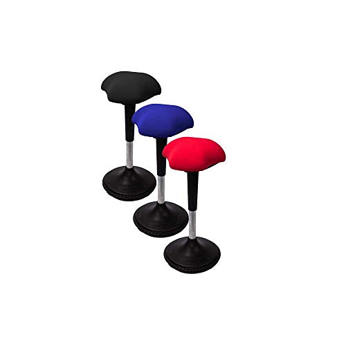 Image of AnthroDesk Wobble Chair Ergonomic Active Sitting Stool, Perfect for Standing Desks and Core Strengthening (Red)