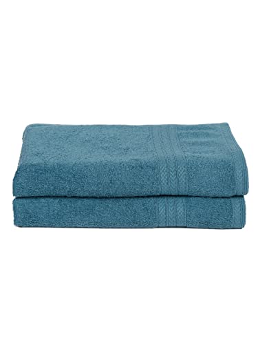 Image of NAKSH 450 GSM Super Absorbent Premium Hand Towel, Turquoise Green (Pk 2) | Soft,Fluffy & Fade Resistant Color | Luxurious & Stylish | Machine Wash