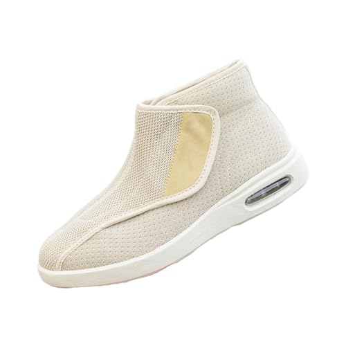 Men's Diabetic Edema Shoes, Mens Memory Foam Wide Comfortable Adjustable Diabetic Shoes, Swollen Feet Walking Edema Sneakers Boots, for Elderly, Swollen Feet, Plantar