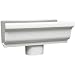 AMERIMAX HOME PRODUCTS 33010 5-Inch Galvanized End/Drop, White