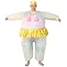 DJLOOKK Costume di Halloween per Le Donne Gonfiabile Ballerina Fancy Dress Gonfiabile Party Costume da Ballo Fat Suit Stag Hen Night Outfit,Rosa