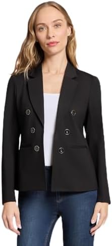 Jones New York Women's Stretch Faux Double-Breasted Blazer