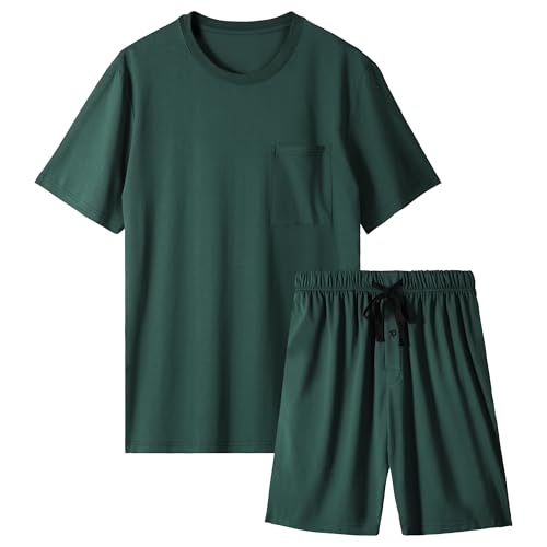 BAMBOO COOL Mens Pajama Set Lightweight Sleepwear Pjs