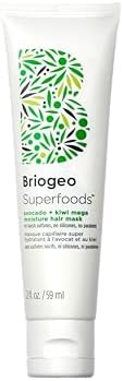 Briogeo Superfoods Avocado + Kiwi Mega Moisture Hair Mask | Protein-Free Deep Conditioning Treatment for Dry Hair| Silicone-Free | Vegan & Cruelty-Free