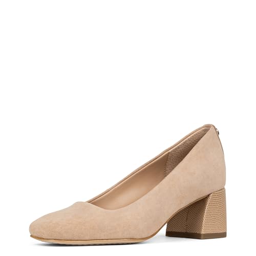 Image of Donald Pliner Women's Aquarius 2 inch Block Heels, Square Closed Toe Chunky Heels for All Day Wear