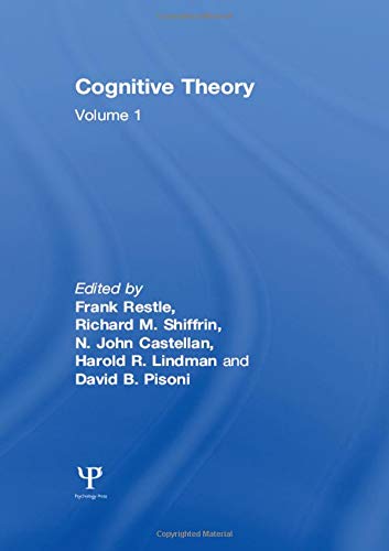 Cognitive Theory: Volume 1: Cognitive Theory