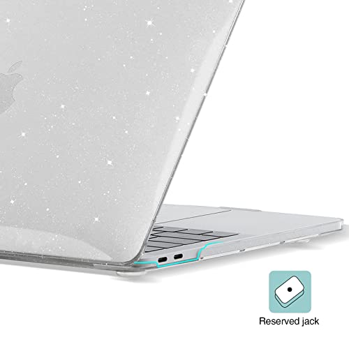 Image of EooCoo Case for MacBook Air 13 inch M1 2020-2018, Sparkly Clear