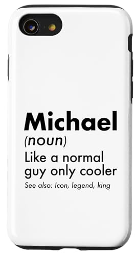 Michael Like A Normal Guy Only Cooler Legend King �t�@�[�X�g�l�[�� �X�}�z�P�[�X iPhone SE (2020) / 7 / 8 �p