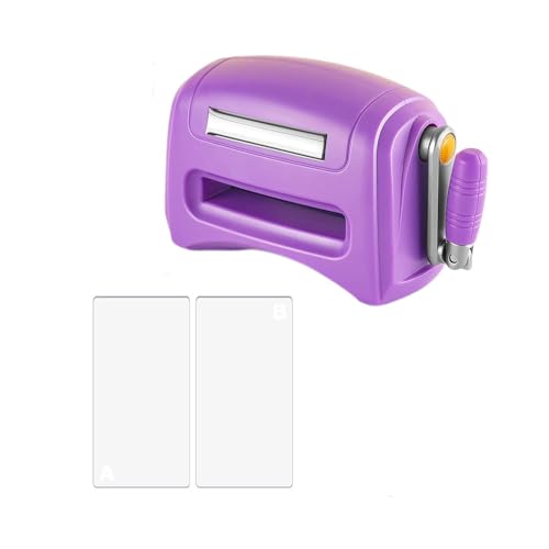 Die Cutting Machine, Mini Embossing Machine for DIY Paper Card Decorative Craft Scrapbooking (Purple)