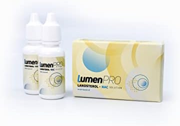 LumenPro Pet Eye Drops - Advanced Vision Support Eye Drops for Dogs with Cataracts - Lanosterol Eye Drops with Antioxidants +NAC Solution - Value Pack 2x10ml Cataract Drops for Dogs, Cats, and Horses