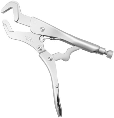 Vice Grip Pliers, Parrot Plier,8.26-inch Curved Jaw Locking Pliers with Wire Cutter,Stee Multi Functional Adjustable Vise for Welding,Automotive Tools Electrical Connector,Pipe Clip Repair Workshop