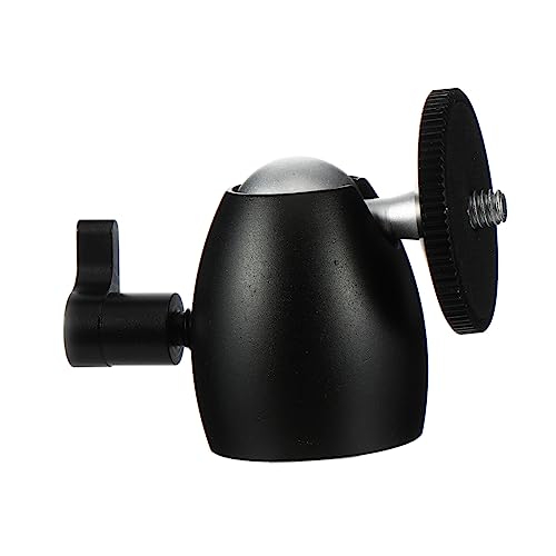 HOMSFOU Adjustable Camera Tripod Head Adapter 360 Swivel 90 Tilt for Lighting Stands Selfie Sticks