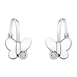 SOFIA MILANI - Damen Ohrringe 925 Silber - mit Zirkonia Steinen - Schmetterling Ohrhänger - E1654
